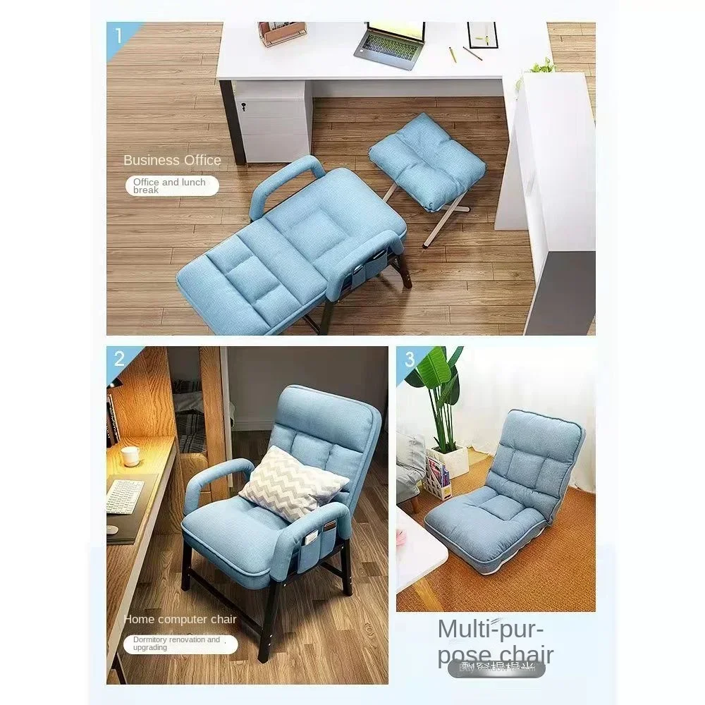 كرسي الكمبيوتر مريح المستقرة كسول مسند الظهر أريكة مكتب الترفيه يمكن الاستلقاء دراسة عنبر الألعاب كرسي 2025 #4