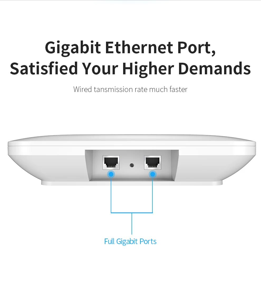 Imagem -04 - Comfast-ponto de Acesso Gigabit sem Fio de Banda Dupla Alta Potência Roteador Interno de Cobertura Wifi Extensor ap 2.4g 5g Ax3000 Teto