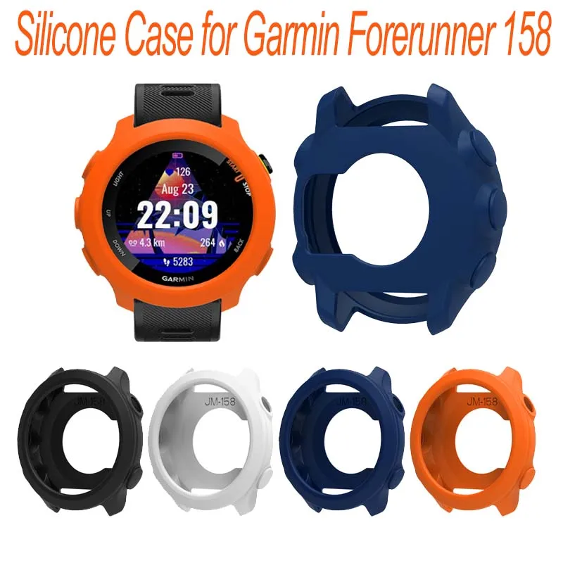 New Soft Silicone Case Cover for Garmin Forerunner 55 /158 Smart Watch Strap Clear Soft Bumper Protector Shell Accessoies