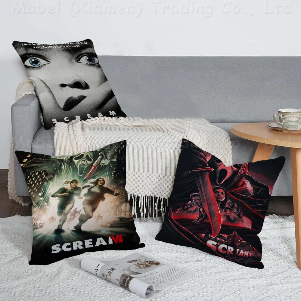 

Scream Horror Movie Cushion Cover Decorative Pillow Sofa Home Decor Case Pillow Cases