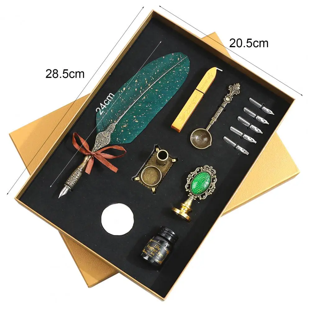 مجموعة أقلام الريشة صديقة للبيئة مجموعة أقلام الريشة الإبداعية حساسة الإبداعية المفيدة مجموعة أقلام الخط #4