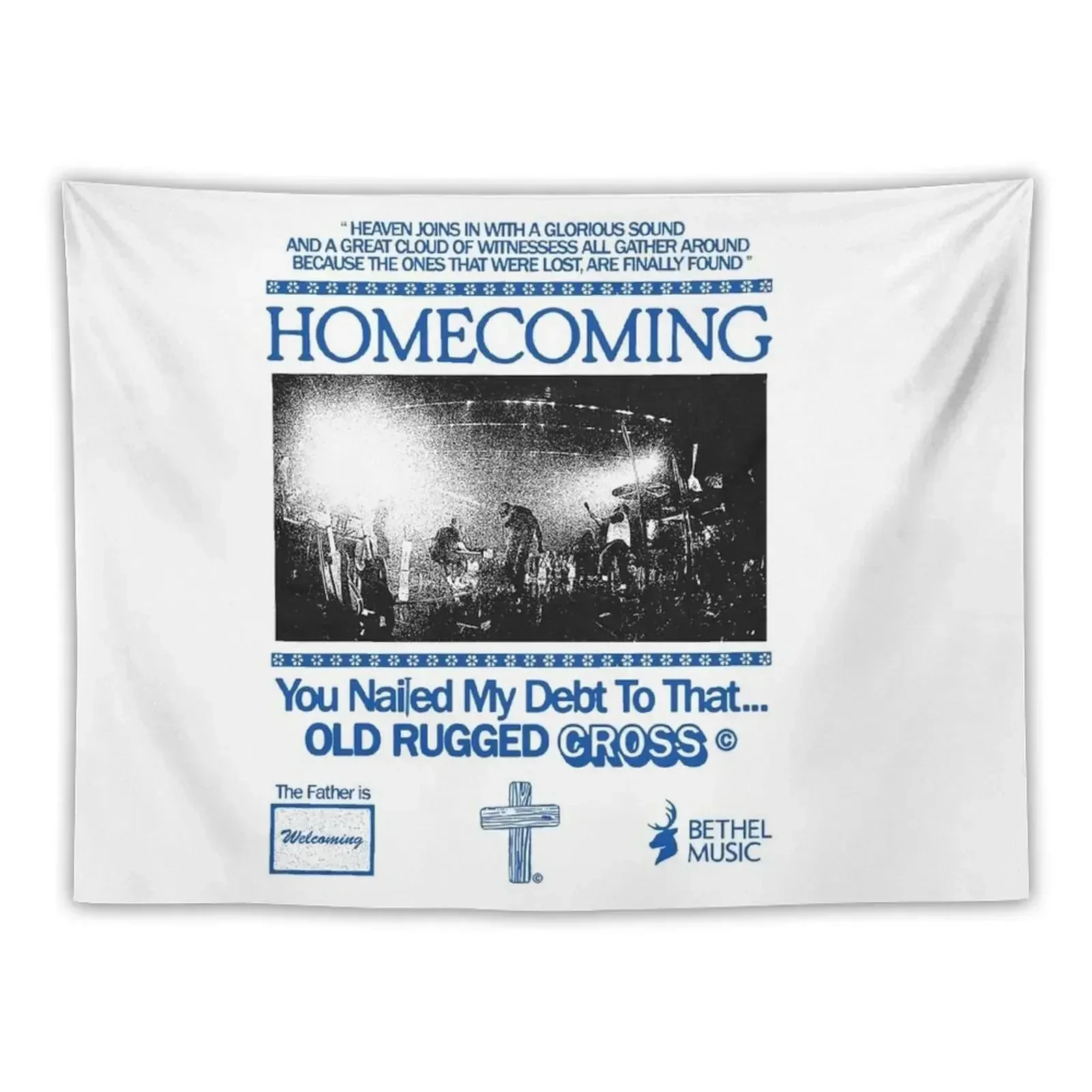 

Bethel Music Merch Homecoming Shirt Tapestry Outdoor Decoration Mushroom Room Decorations Aesthetic Tapestry