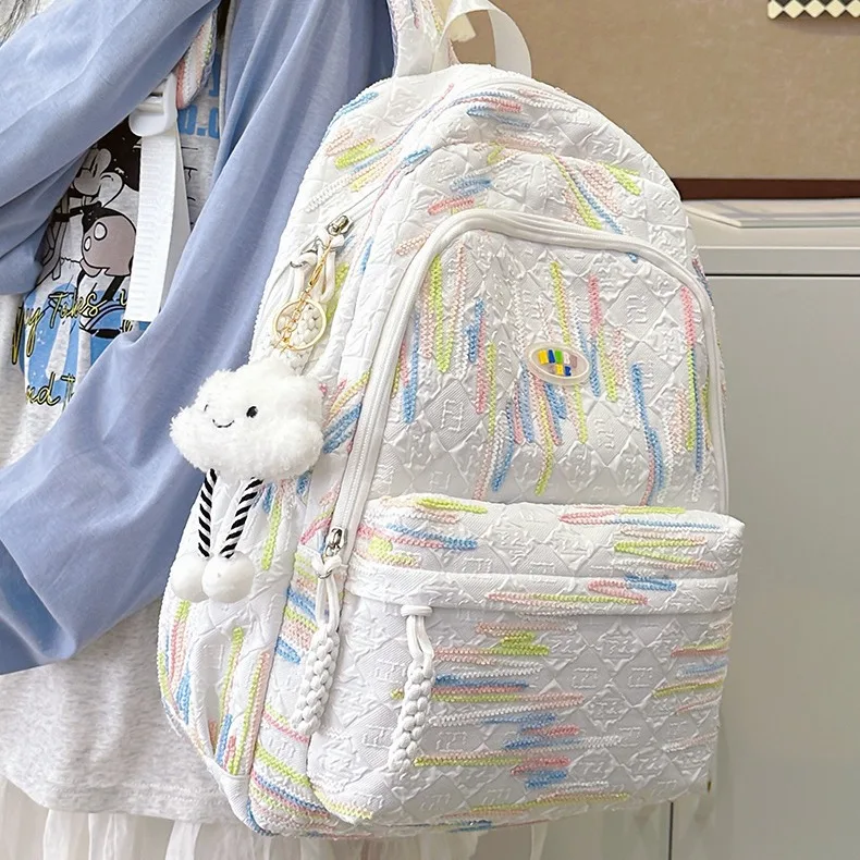 女の子のためのキャンディーカラーのランドセル,女性の大学のバックパック,かわいいミニのバックパック,小さい,新鮮,柔らかい,夏