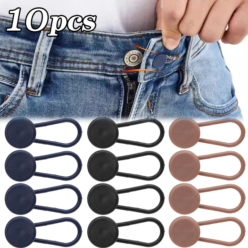 

Portable Silicone Expansion Buttons 15mm-18mm Good Flexibility Flexible Stretching Pant Waist Size Adjustment Extender Buckles