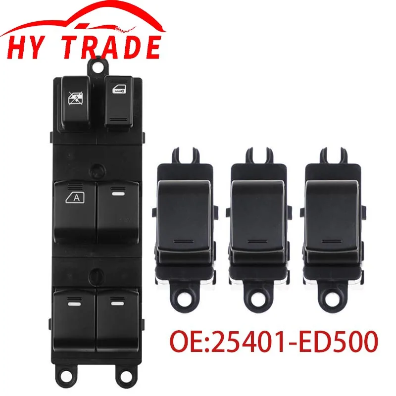 

HY 25401-ED500 25411-AX010 25401ED500 25411AX010 For Nissan TIIDA C11 SC11 C11Z VERSA S SL 2007-2010 Power Window Master Switch