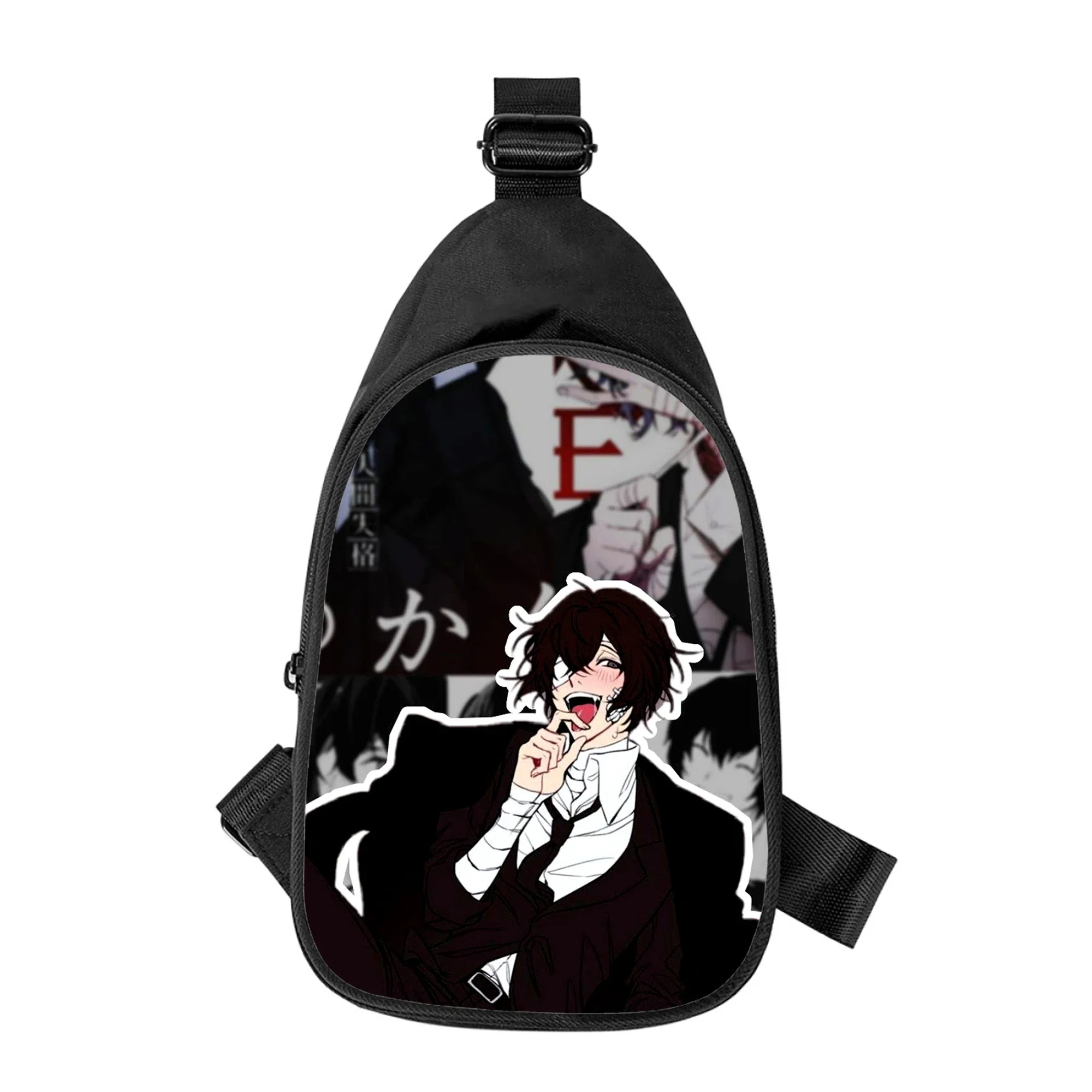 Sac de poitrine à bandoulière Bungo Stray Dogs Anime pour hommes et femmes, sac de taille d'école, sac de poitrine masculin, sac initié en alertes onale, mari, impression 3D, nouveau