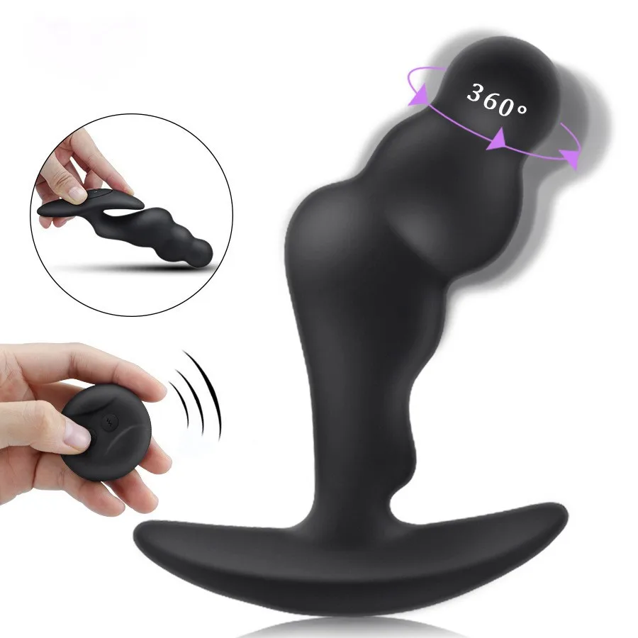 

360 Rotating Vibration Anal Plug Prostate Stimulation Massager Vaginal And Anal Expansion Butt Plug Adult Anal Sex Masturbation