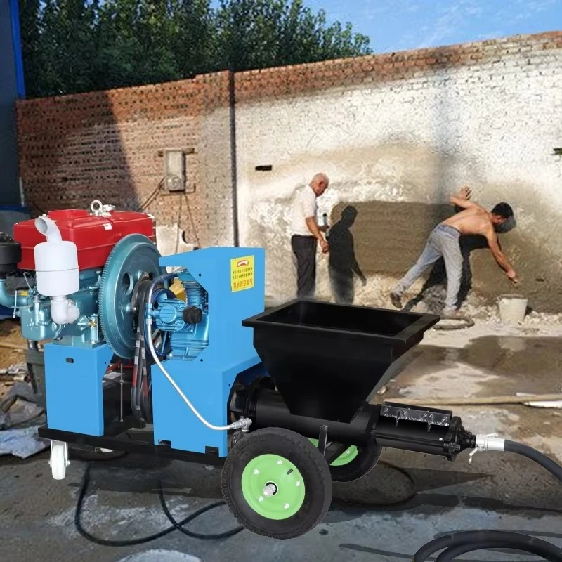 

Mortar Spray Machine Multi Purpose Sprayer PlasterPump for Interior Exterior Wall Coating Various FinishesCustomized Accessories