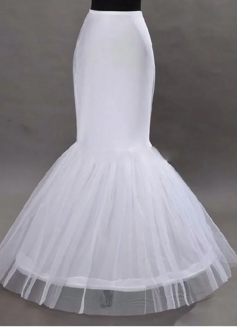 

Mermaid Petticoat 1 Hoop Bone Elastic Wedding Dress Crinoline Bridal Petticoat Cheap