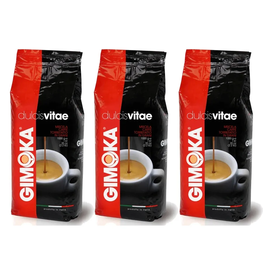 3x Gimoka Dolce vita Bohnen kaffee 1 kg