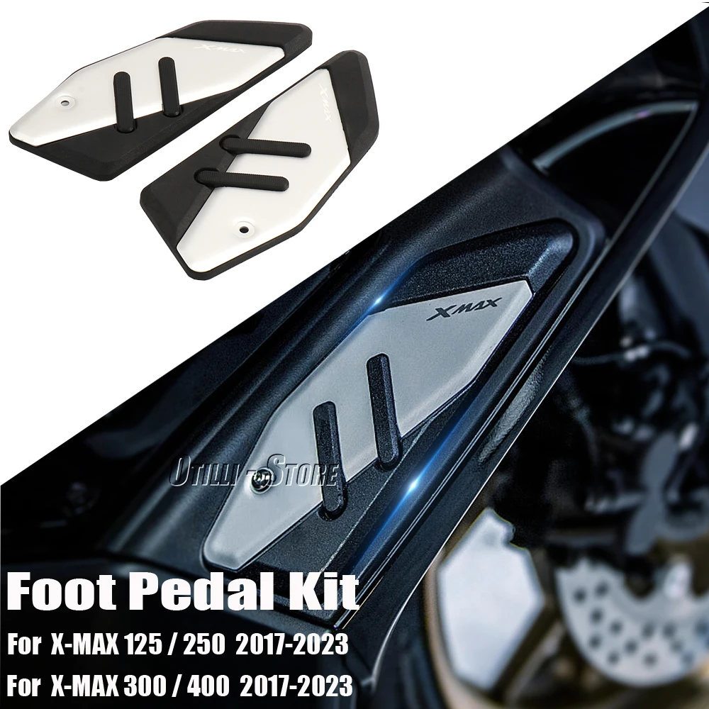 Motorcycle Footrest Foot Rest Pads Pedal Plate Board Pedals FootBoard For YAMAHA XMAX125 XMAX250 XMAX300 XMAX400 Accessories