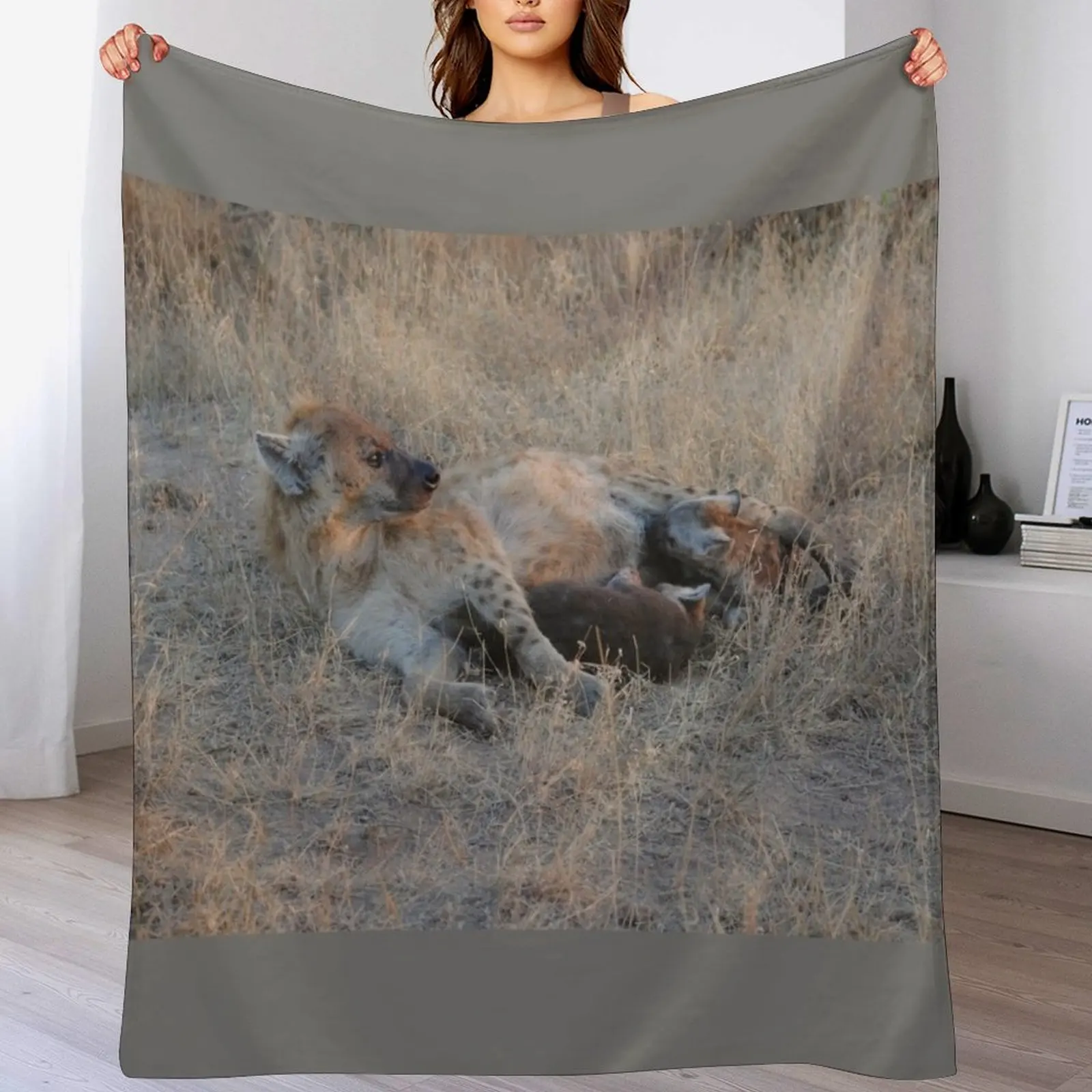 

Hyenas at Sunrise Throw Blanket Decorative Sofas Furrys Hairy Summer Blankets