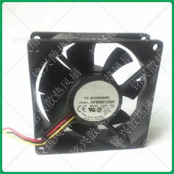 

5pcs For Delta AFB0812SH-FOO 8025 12V 0.51A 3-wire double ball, power cooling fan