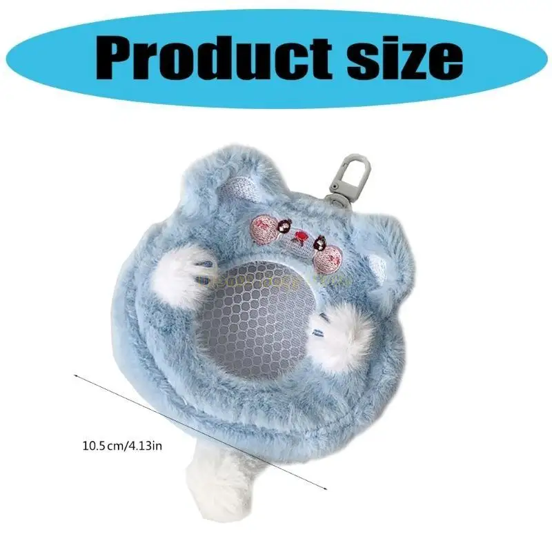 

X90D Cartoon Animal Plush Coin Bag Charm Coin Purse for Home and Office Use