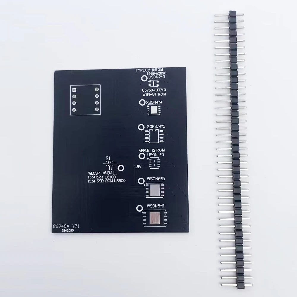 Laptop Manutenção Modificação Número de Série, Chip T2, Leitura BIOS, 2x3 Adapter Board, WSON8, QFN8, 4x4