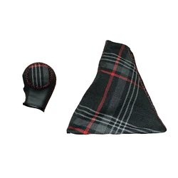 Dust Cover for Volkswagen VW Golf 7 7.5 GTI Rline TCR Tartan Fabric Gear Shift Cover Dust Replacement Cover