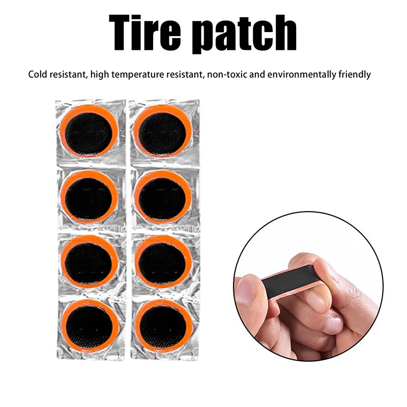 Bicycle Flat Tire Repair Kit Bike Inner Tube Patching Wheel Tyre Lever Free Cold Patch Sealant Portable Rubber Tyre Repair Pads