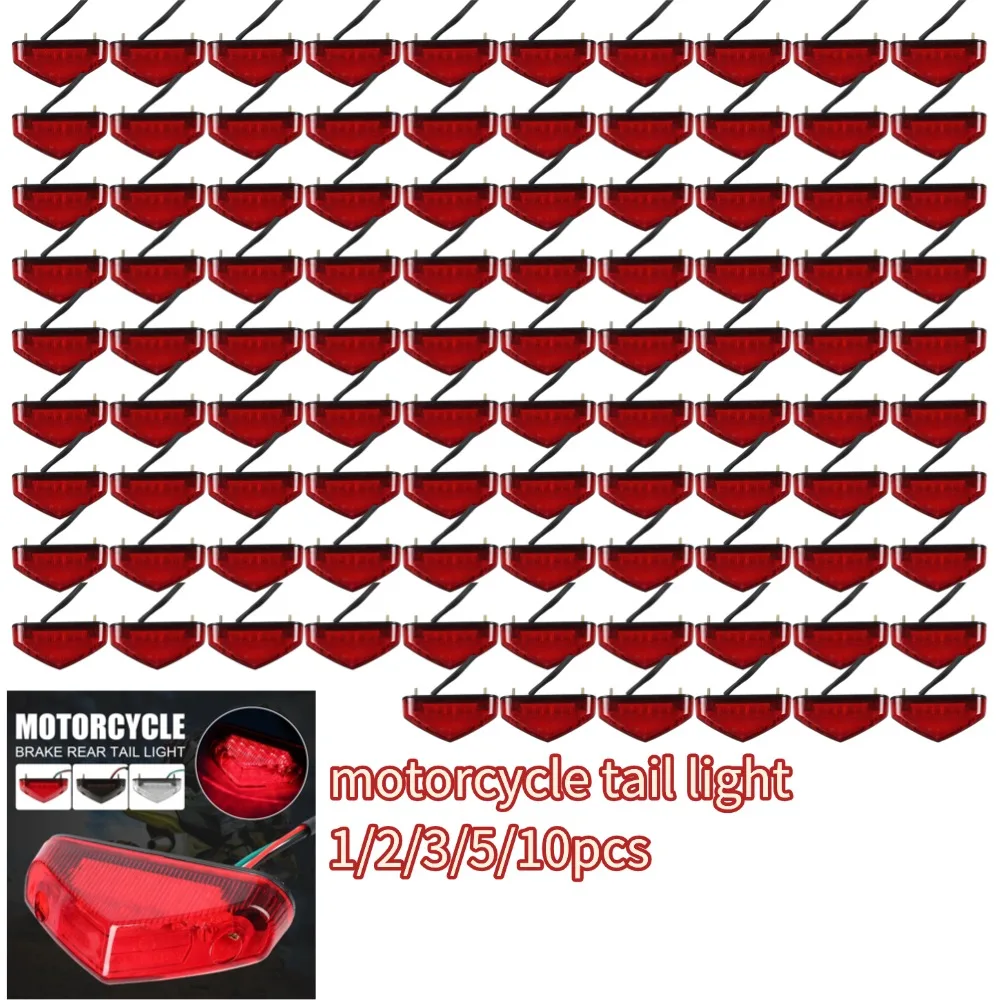 Universal DC 12V Motorcycle Light 12LED Brake Stop Tail Light DRL Indicators for Motorcycle Motorbike ATV Dirt Bike Flashers