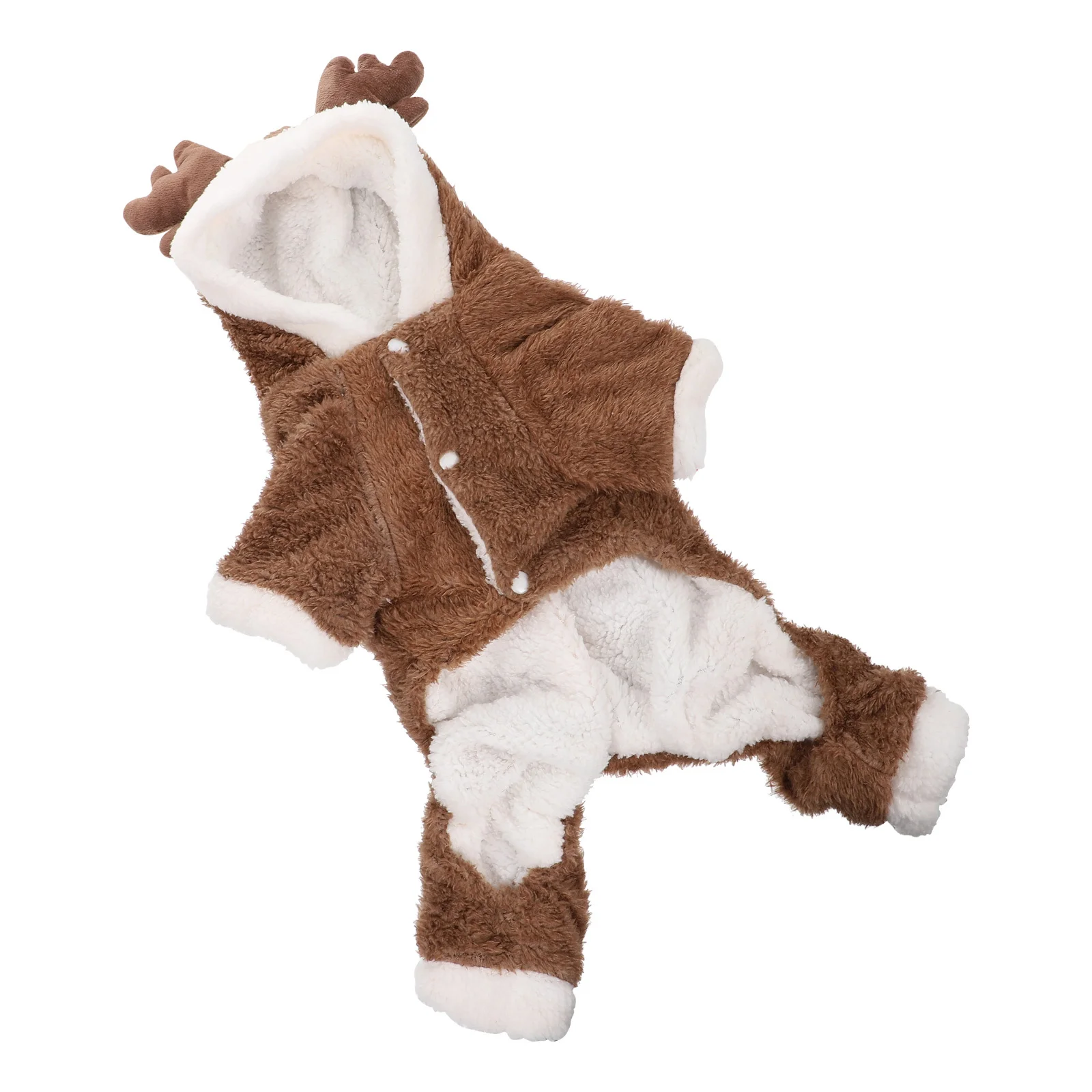 

1Pcs Pet Dog Warm Clothes Elk Antlers Breathable Comfortable Winter Puppy Outfit Outdoor Christmas Decorative Clothes