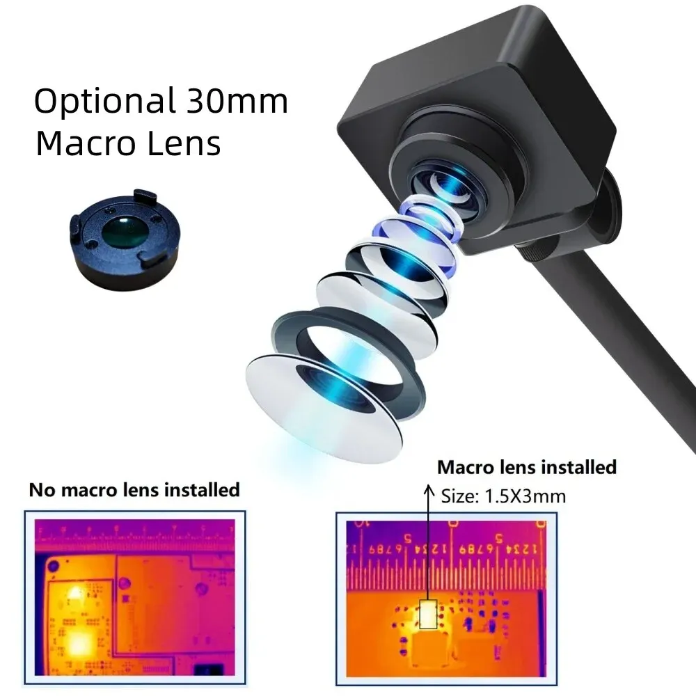 TOOLTOP 256X192 3D Thermal Imaging Analyzer for PCB Circuit Leakage Short Inspect Computer Phone Repair Thermal Camera Imager