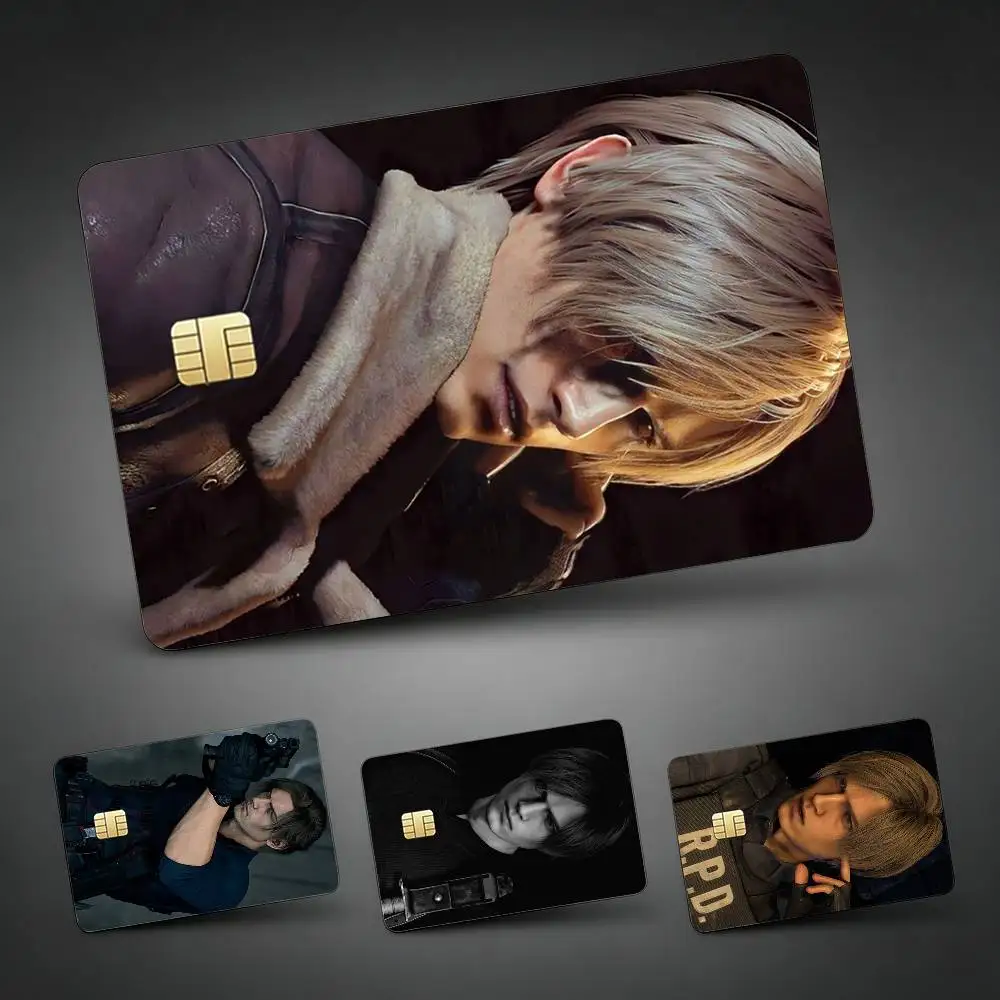 R-Resident E-Evil L-Leon Kennedys Decorative Waterproof Film Skin Cover Credit Card Stickers Debit Front Bank Bus Pass