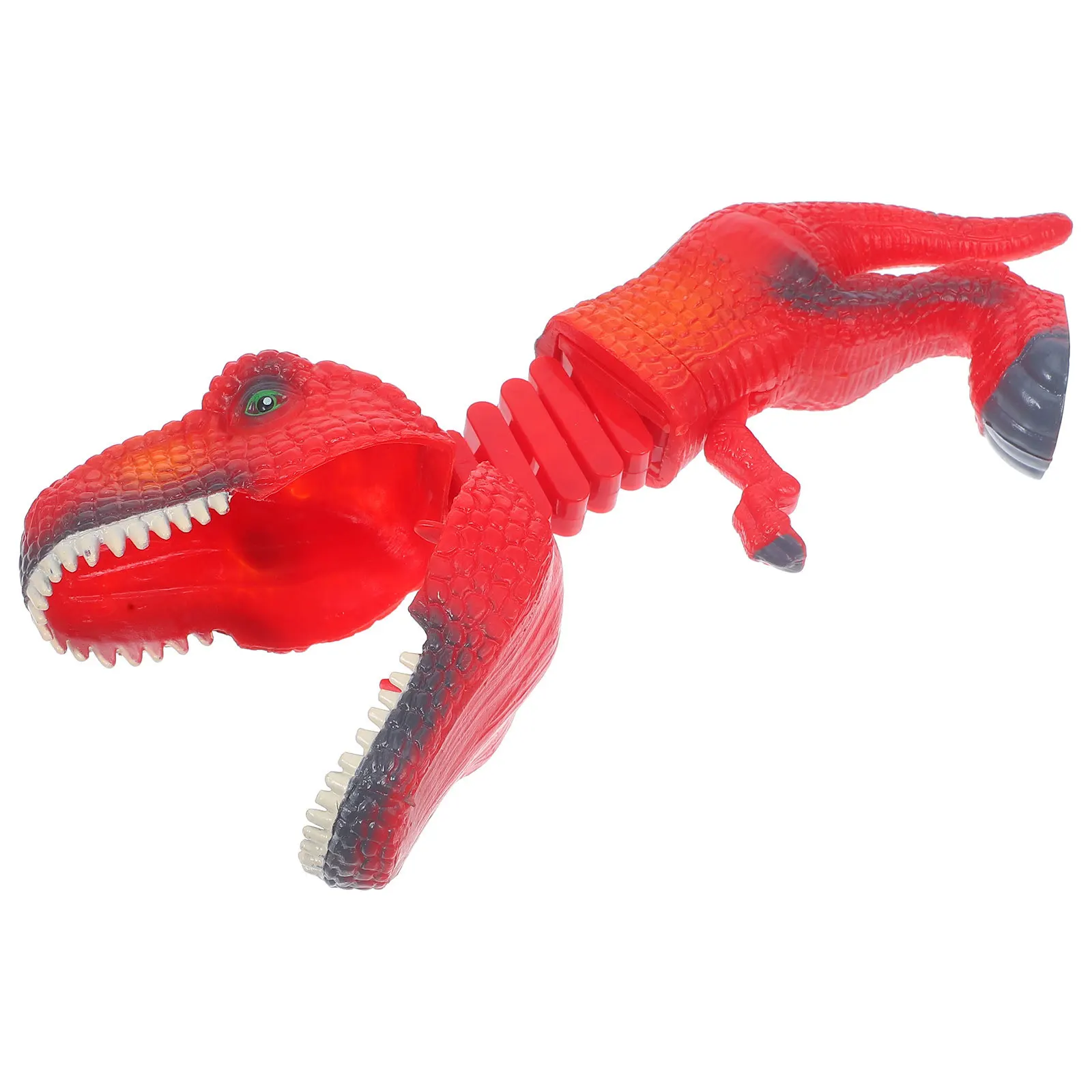 

Trigger Spring Telescopic Dinosaur Grabber Simulation Retractable Interactive Funny Prank Party Plaything Elastic Animal Clip