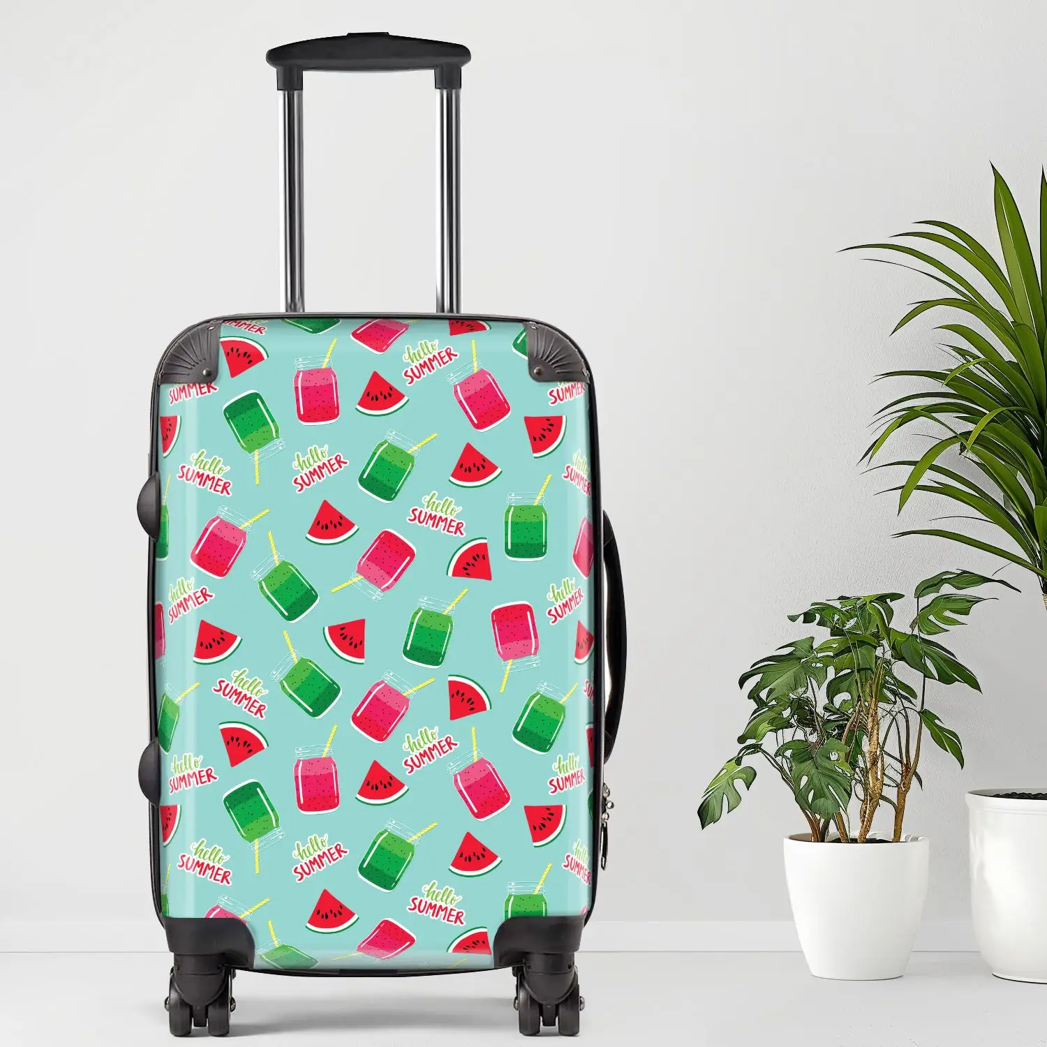 

Hello Summer Luggage, 20/24/28 Inch Luggage, Carry-On, Custom Luggage, Luggage Set, Suitcase, Travel, Vacation, Cabin Suitcase,