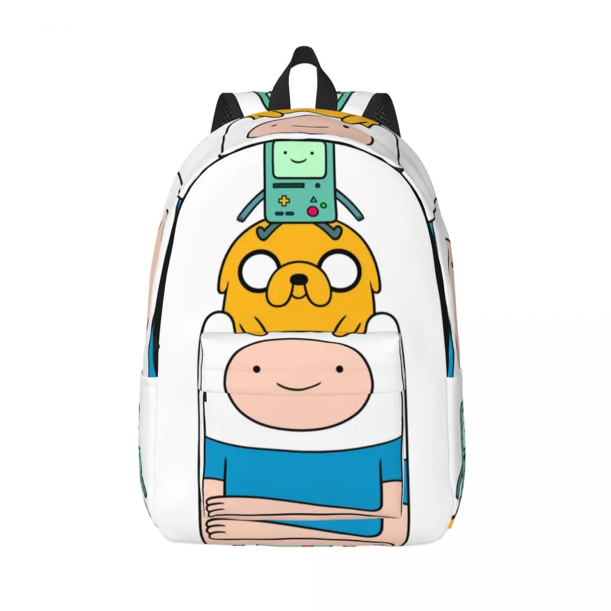 Finn The Human New Fashionable Pattern School Bag Print Lightweight Backpack 15.7in 17.7in