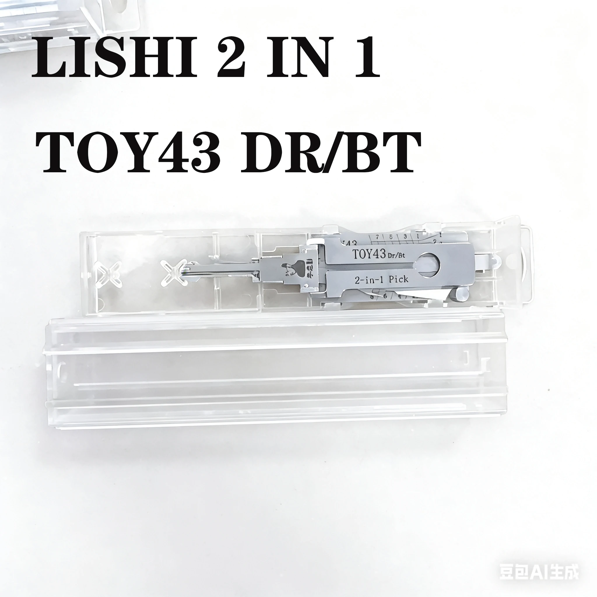 LISHI Auto. Pick TOYOTA Suits Keyways TOYO15 (TOY43)  8 Cuts (Split Wafers) DR/BT