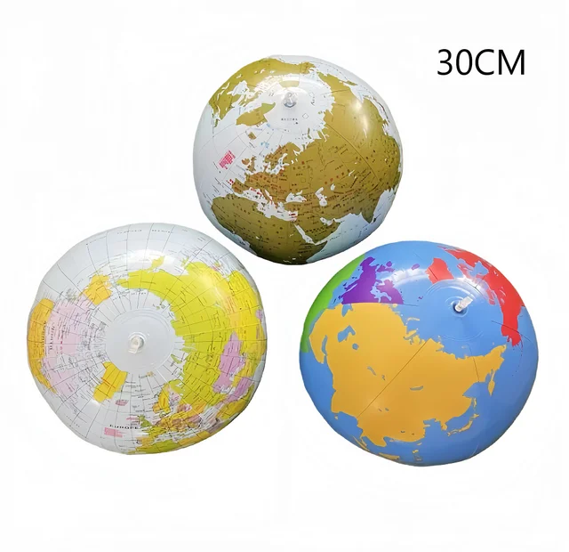 30cm Inflate Globe Beach Ball Toy Map Education Geography Teaching Balloon Props Kid Birthday Gift Water Pool Air Globos Ball 6 30cm Inflate Globe Beach Ball Toy Map Education Geography Teaching Balloon Props Kid Birthday Gift Water Pool Air Globos Ball 6
