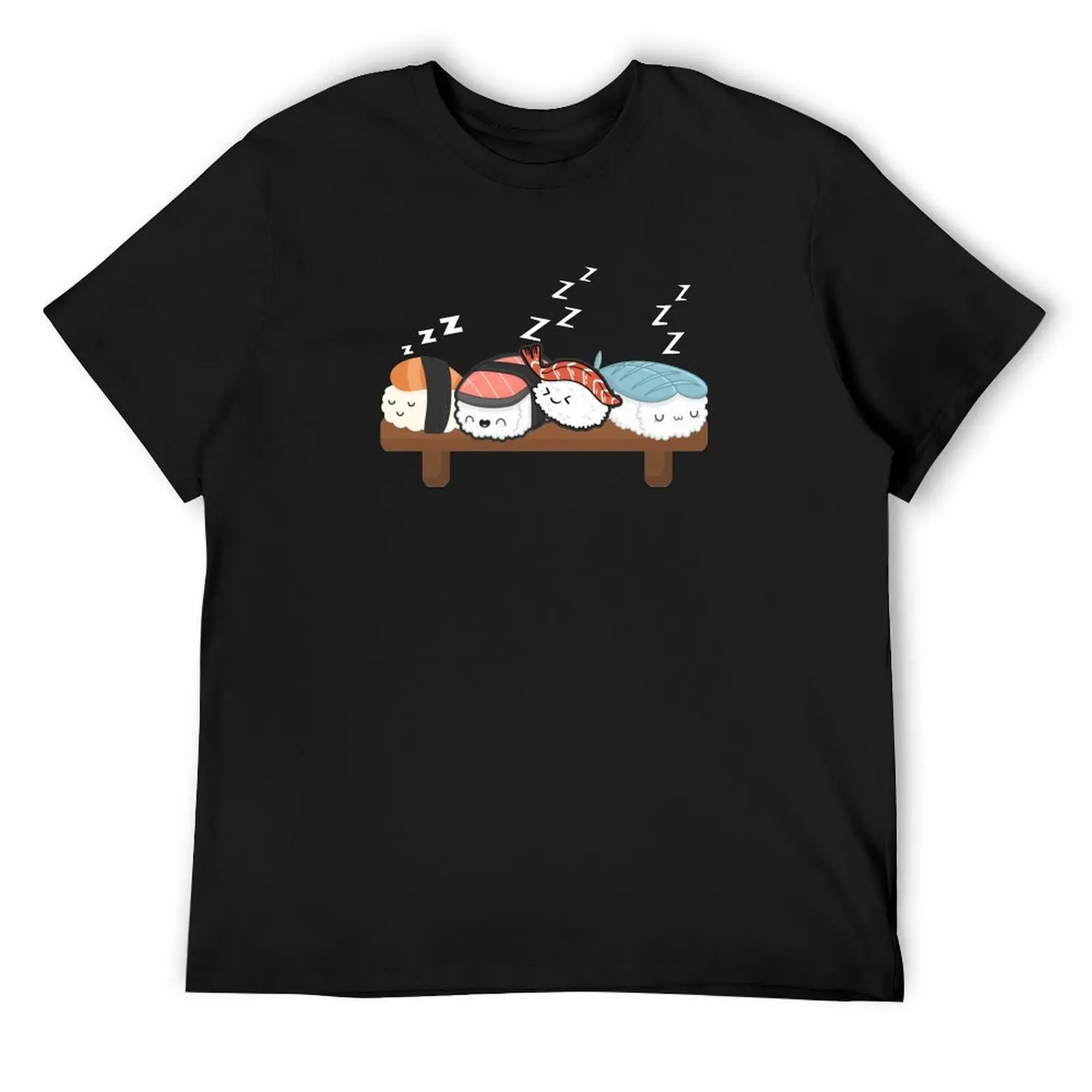 Funny Japanese Sushi , Lazy Napping Sushi, Sleeping Sushi Japanese Food T-Shirt anime graphic t shirt vintage clothing for men