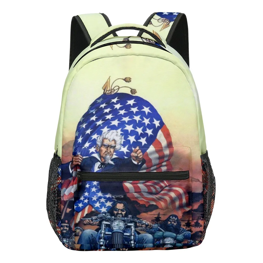 Classic American Independence Day student Bookbag Notebook Backpacks 3D Print Oxford Waterproof Boys/Girls Travel Backpacks