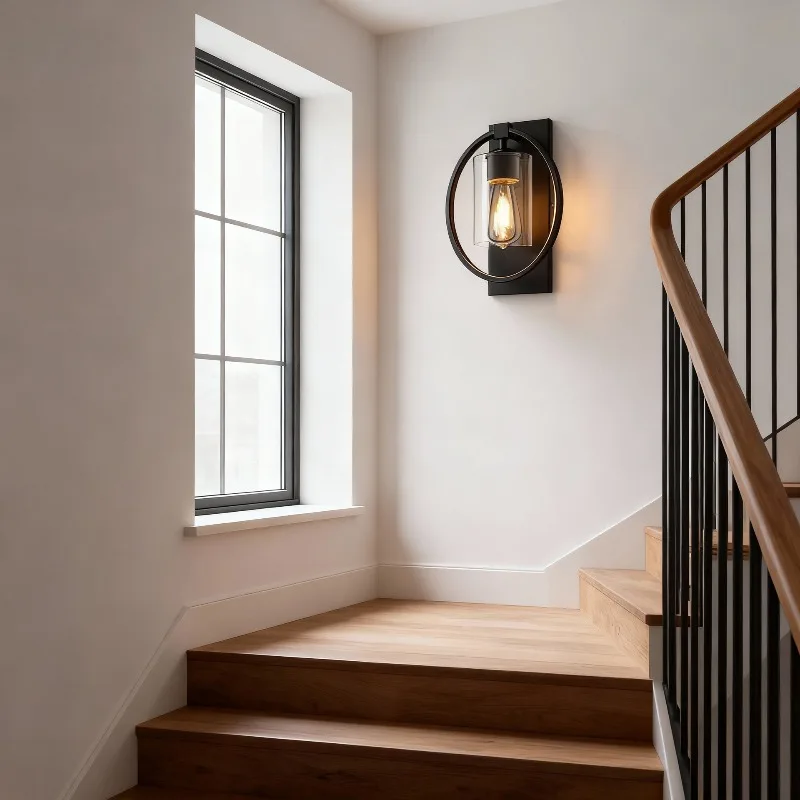 American Industrial Vintage Metal Wall Light LED Bedroom Bedside Dining Corridor Entryway Hallway Passage Home Decor Novelty New