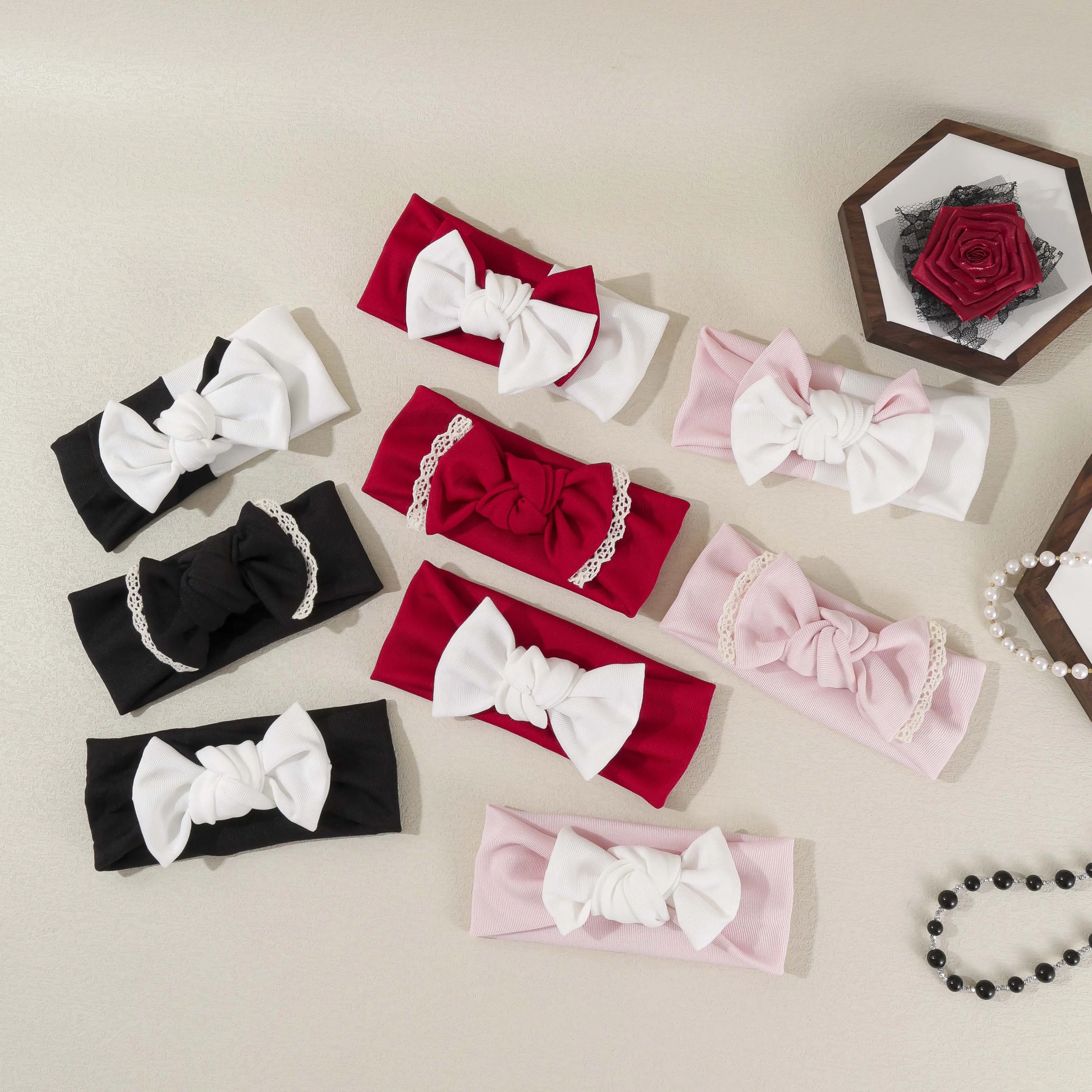 

Детская повязка на голову с бантом для девочек, милый тюрбан для новорожденных, лоскутная повязка с бантом для волос для детей, младенцев и малышей, аксессуары для волос для детей