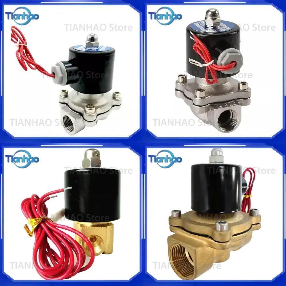 Water Solenoid Valve 2W040-10D for AC220V 2/2 Way Direct Acting Normally Closed 3/8 Inch