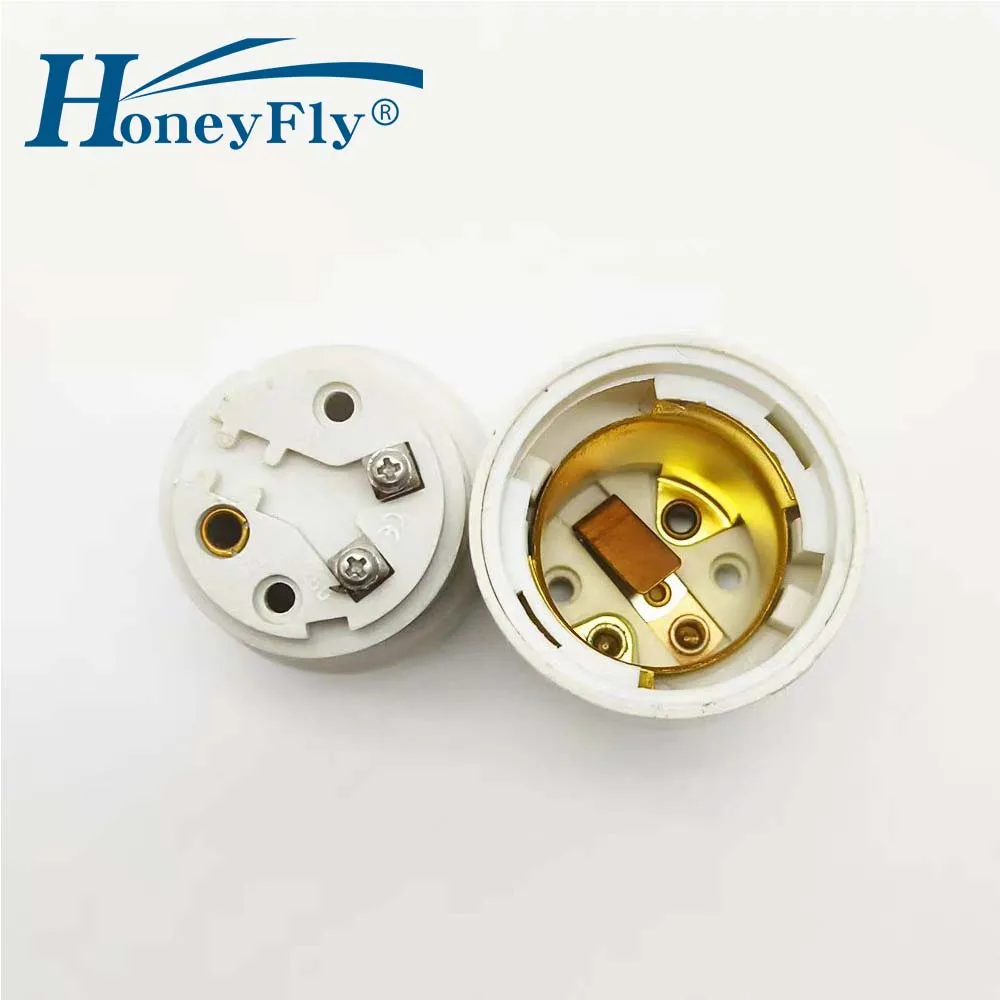 HoneyFly 2pcs P28S Lamp Base 24V/110V/220V Meatl Connector for Marine Lamp 790434  790433 790432 Ship Lighting