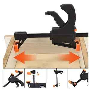 4 'Carpentry Clamp 1/2 pcs Fixed Type Set Rapid Release Speed Extrison Nylon Barbar Work Kit Gadgets Diy Portable 5 Main Sales Nylon Ambaccasses - №5