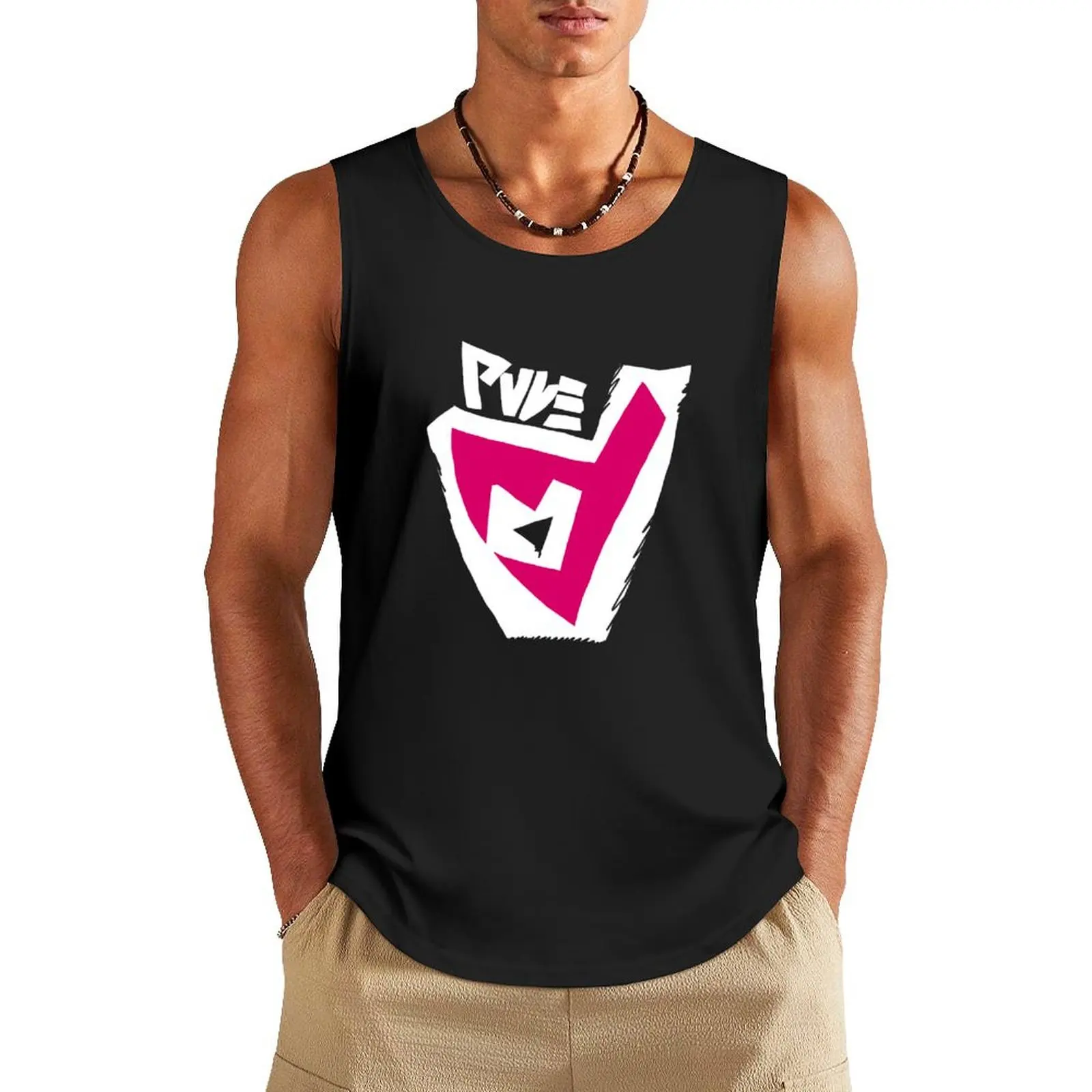 Piers/Team Yell Logo Tank Top summer clothes for men bodybuilding t shirt Gym wear