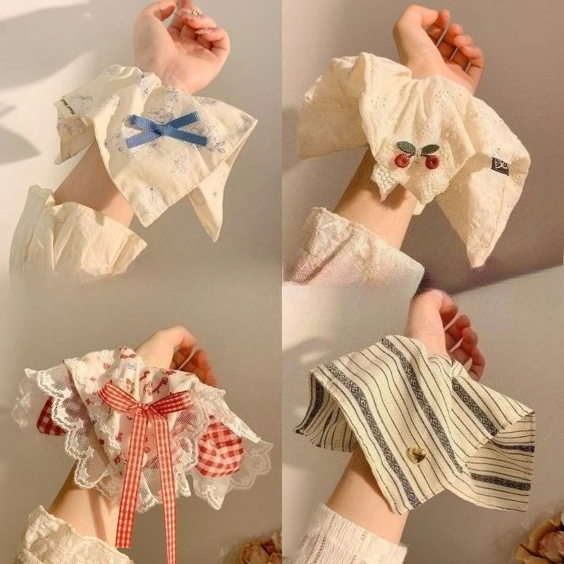 

French Retro Square Scarf, Large Intestine Headband, Women's Summer Sweet Headpiece, Versatile Headband Hair Accessory