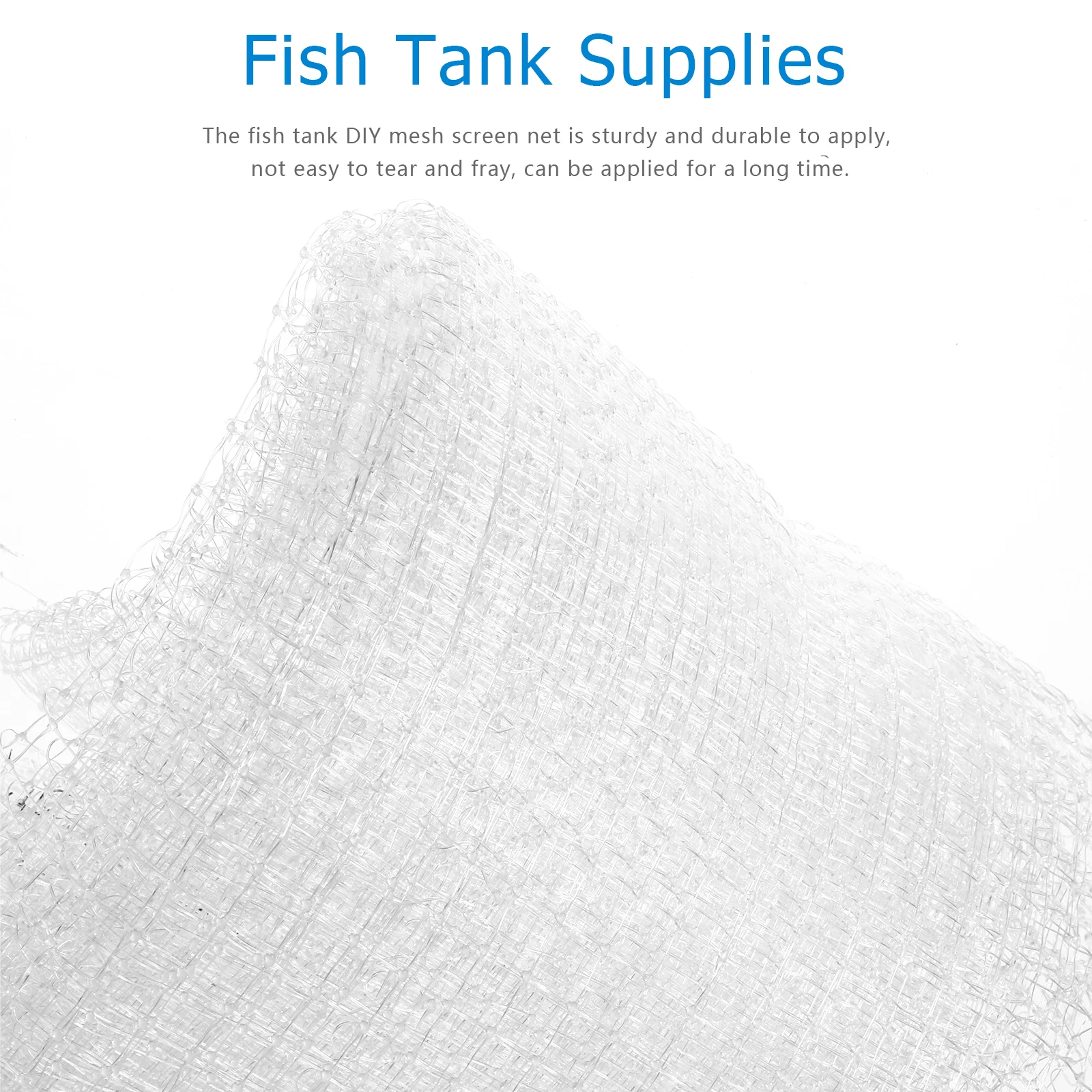 

Fish Tank Proof Net 1.2x2.2M Anti Jump Mesh Protective Fish Tank Protective Net Cover Cover Aquarium Supplies Pet Goods