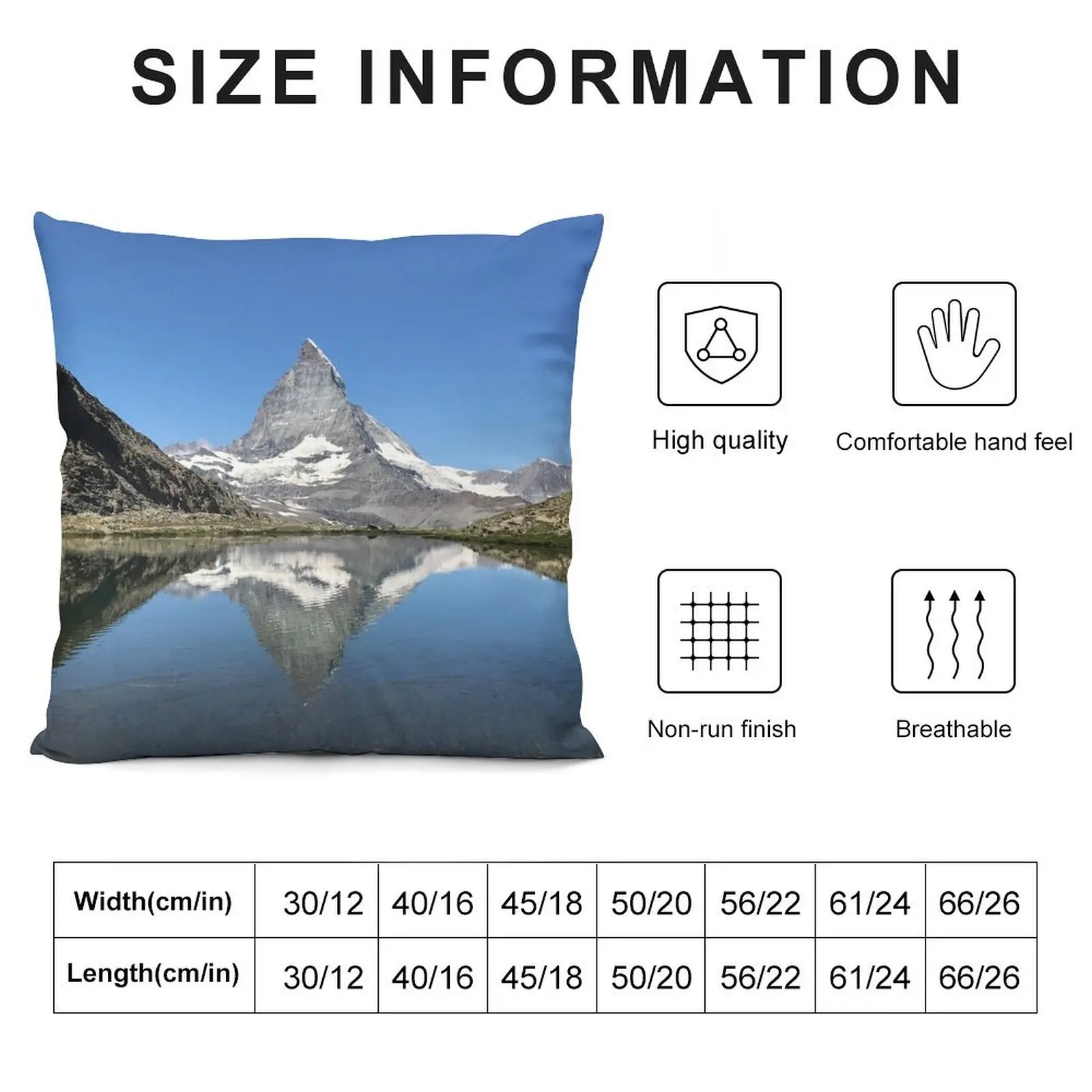 Matterhorn Throw Pillow Decorative Cushions For Living Room luxury sofa pillows Pillowcases Luxury Cushion Cover pillow