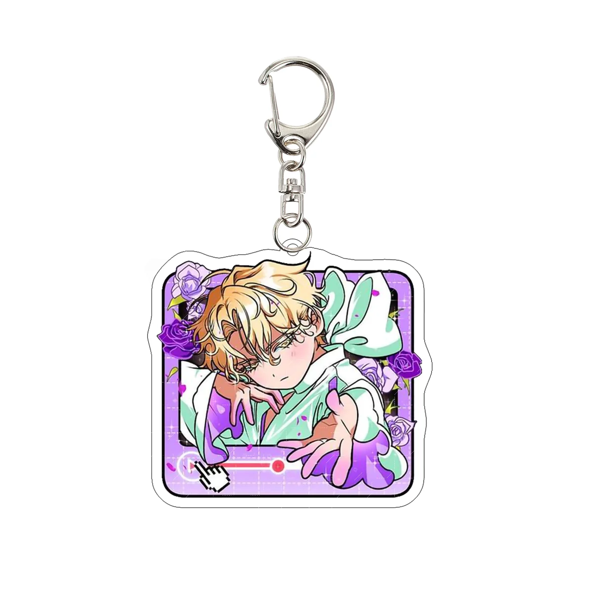 Anime Alien Stage Pendant Keychain Acrylic Stand Car Key Chain for Mizi Sua till Ivan Hyuna Luka Cosplay Accessories Fans Gifts