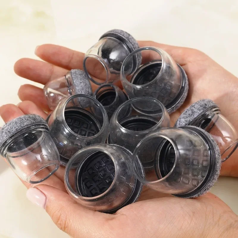 透明椅子脚カバー家具脚保護カバー滑り止めテーブルパッドキャップ床プロテクター家庭用家具装飾