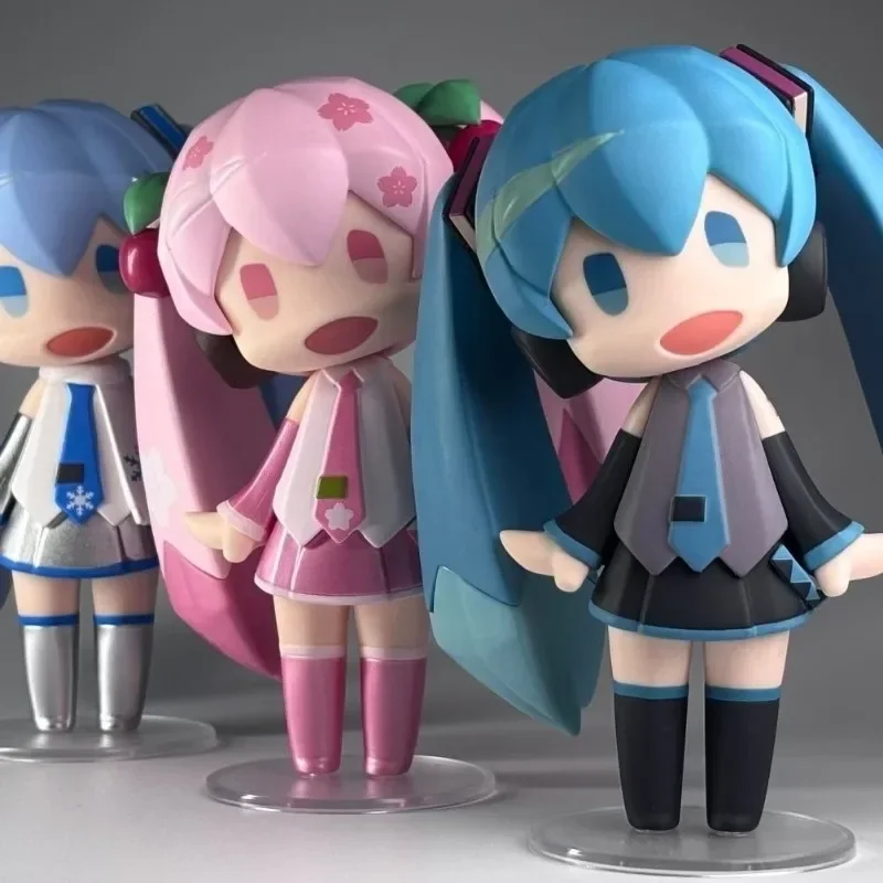 Hatsune Miku Anime Merchandise Birthday Gift Building Blocks & Car Model Figure Display Ornament