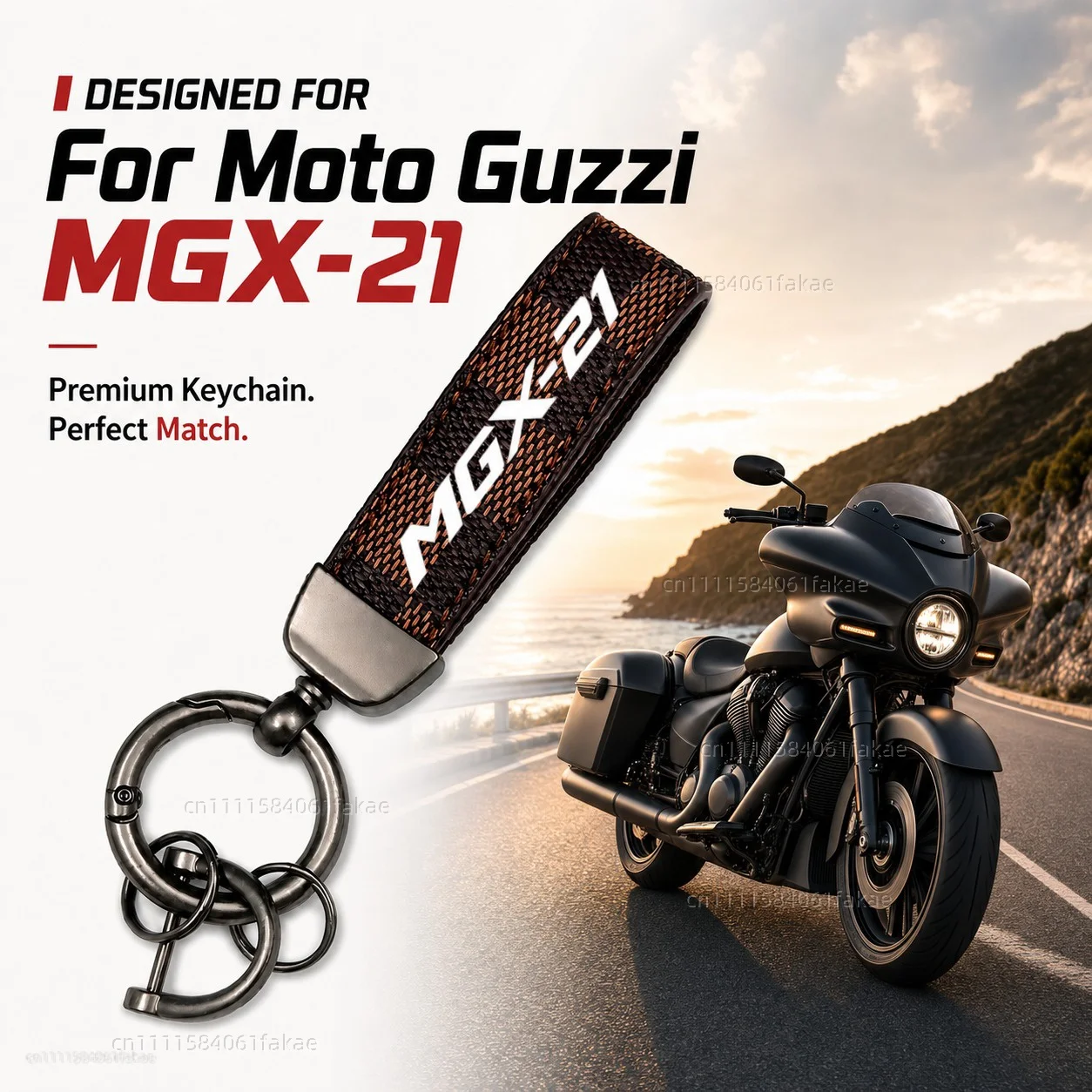 For Moto Guzzi MGX-21 2016-2020 Bagger  Motorcycle Keychain Custom Logo Gift for Rider Men Women