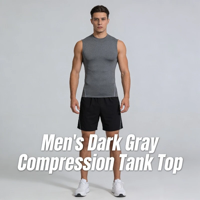 

2026 New Men‘s Compression Muscle Tank Quick-Dry & 4-Way Stretch for Basketball Gym & Running