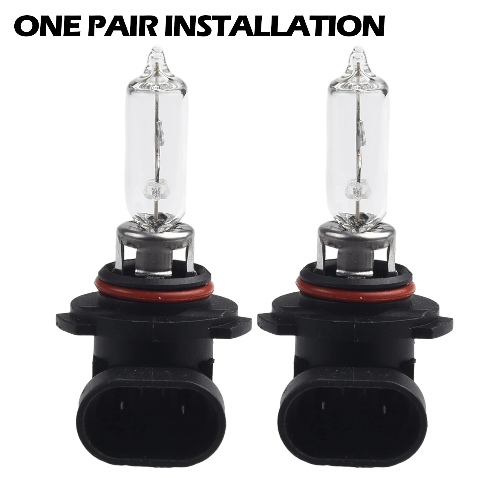 Halogen Bulb Beam Headlights Set White Light 100W 2500LM 2PCS 4500K 9005 Car Daytime Easy To Install Convenient