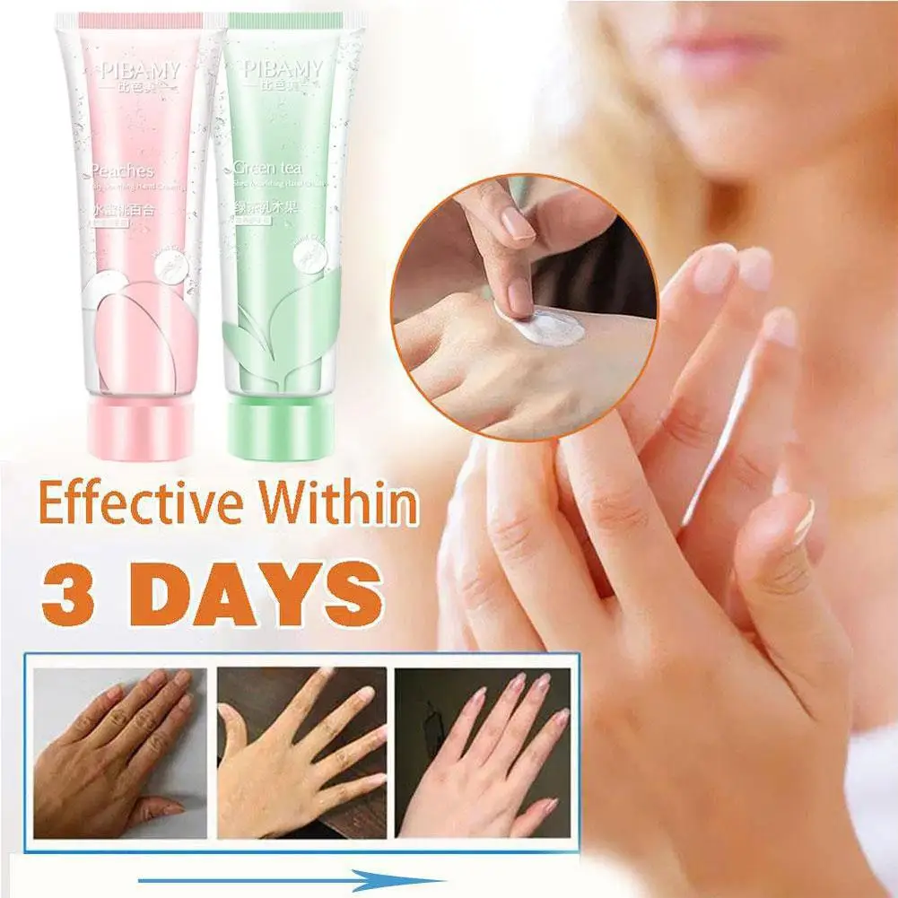 80ml Whitening Hand Cream Moisturizing Anti-wrinkle Anti Chap Repairing Hands Care Beauty Skin Care Brightening Hand Serum