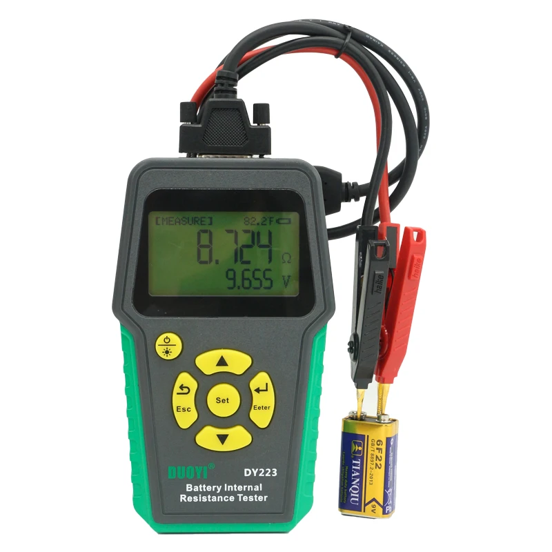 

DY223 Lithium Battery Internal Resistance Tester Voltage test Car Fault Diagnosis Instrument New Energy Car Battery Analyzer