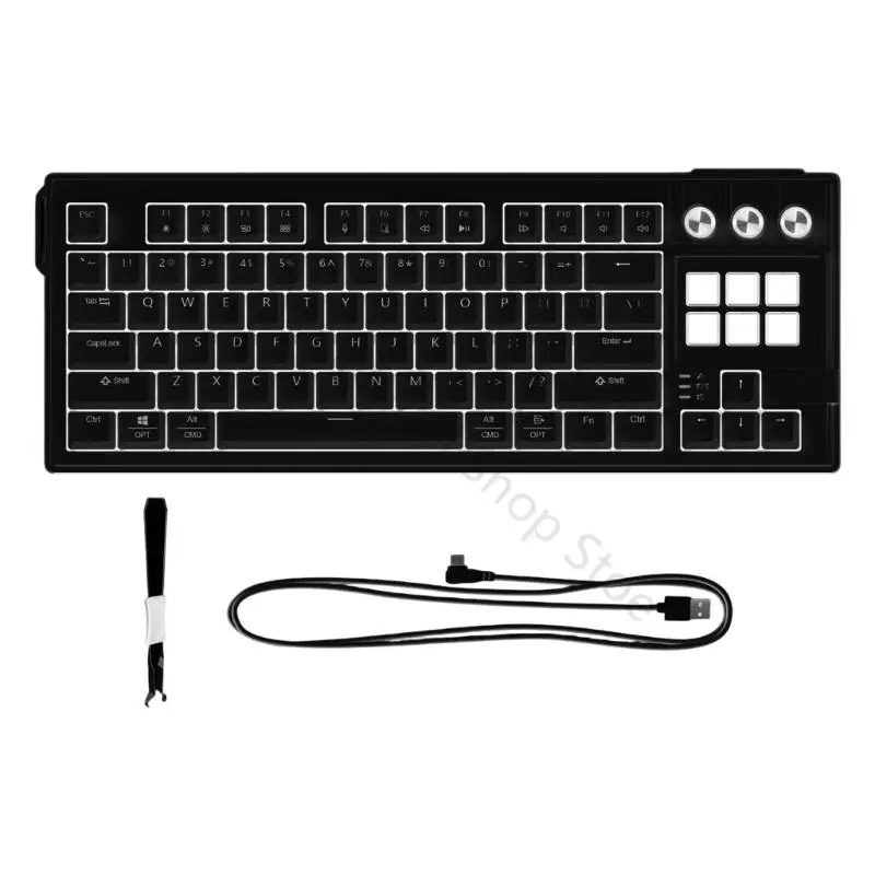 96BA Gaskets Mount Mechanical Keyboards With Full RGBs Backlit And Customizable LCD Display